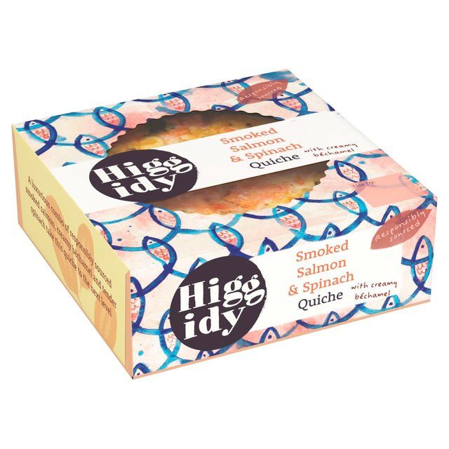 Higgidy Smoked Salmon & Spinach Quiche 155g