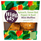 Higgidy Spinach & Red Pepper Mini Muffins 160g