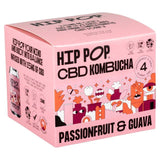 Hip Pop Passionfruit & Guava CBD Kombucha 4 x 330ml 4 x 330ml