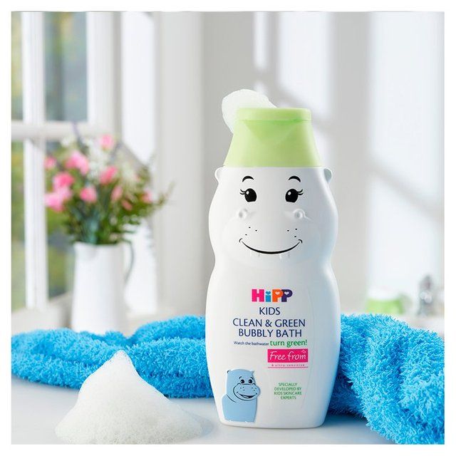 HiPP Kids Clean & Green Bubble Bath Hippo for Sensitive Skin 380g