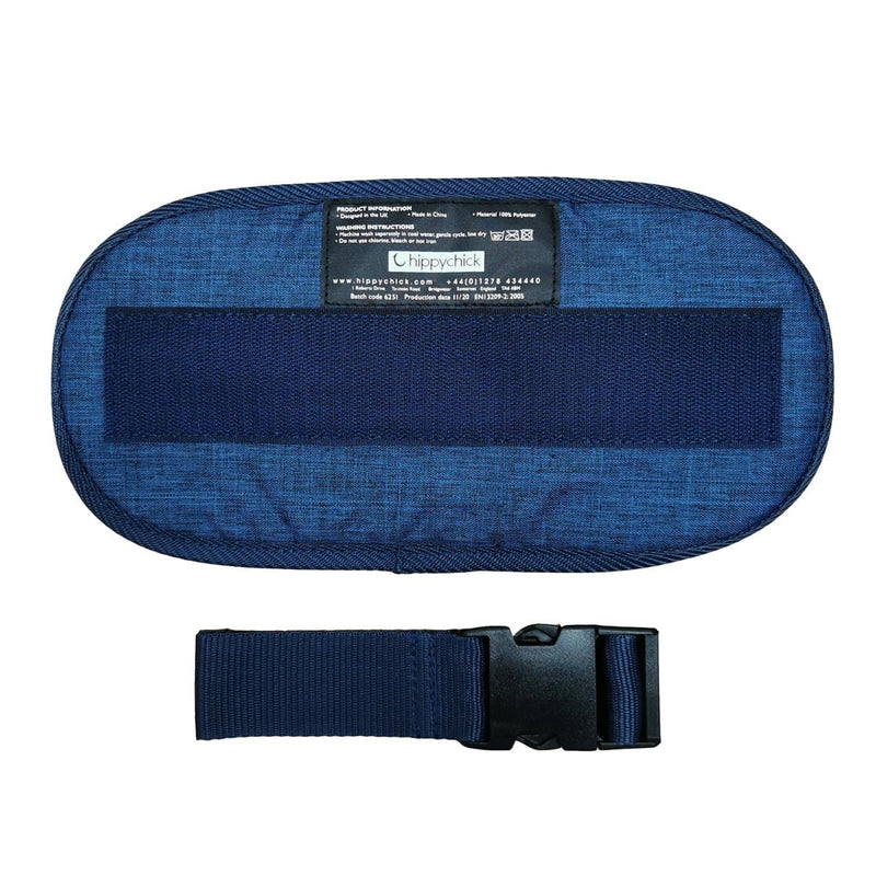 Hippychick Hipseat extension in Denim Blue, imported from the UK