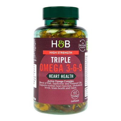 Holland & Barrett Holland & Barrett High Strength Triple Omega 3-6-9 60 Capsules- Buy online at McGrocer
