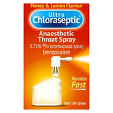 Honey & Lemon Flavour Ultra Chloraseptic Anaesthetic Throat Spray 0.71% w/v Oromucosal Spray (Benzocaine) - 15ml