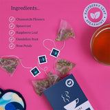HotTea Mama Over the Moon Raspberry Leaf & Chamomile Tea 14 Tea Bags