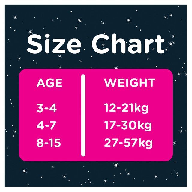 Huggies DryNites Girls Pyjama Pants 8-15 Yrs (27-57kg) 9 per pack