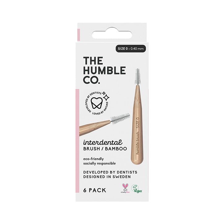 Humble Bamboo Interdental Brush Size 4 Yellow 6 Pack Size 0 - Pink