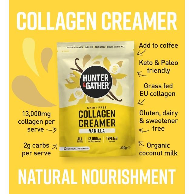 Hunter & Gather Vanilla Collagen Creamer   300g