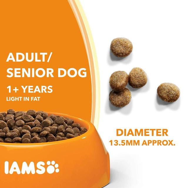 IAMS for Vitality Light in Fat Adult Dry Dog Food with Fresh chicken 12kg