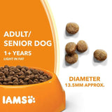 IAMS for Vitality Light in Fat Adult Dry Dog Food with Fresh chicken 12kg