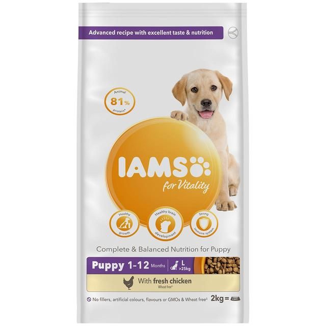 IAMS for Vitality Puppy Food Large Breed with Fresh Chicken 2kg