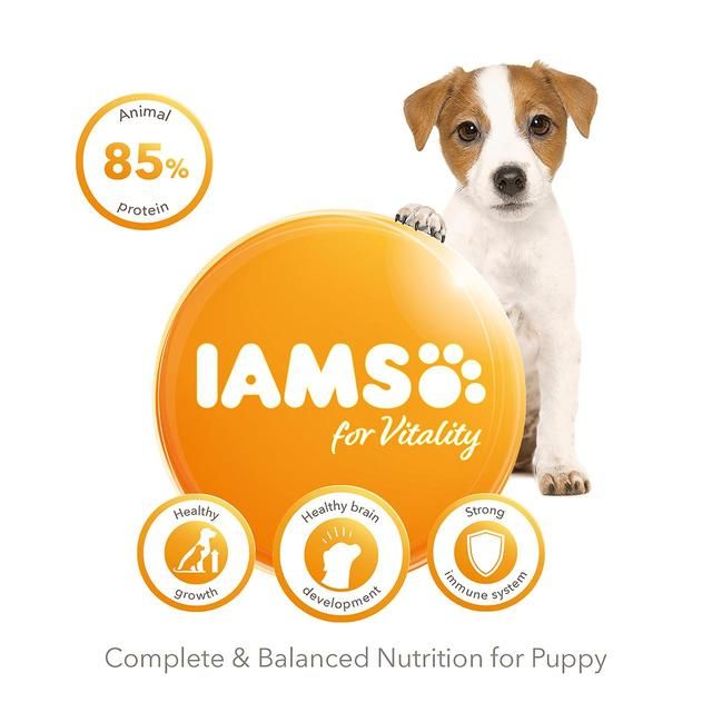 IAMS for Vitality Small/Medium Breed Dry Puppy Food with Fresh chicken 12kg