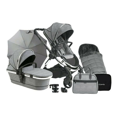 Offre Complète Lot iCandy Peach 6 - Chrome / Gris Clair