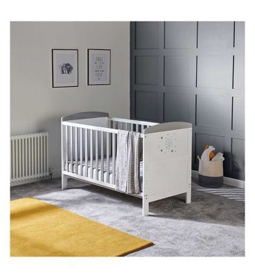 Ickle Bubba Coleby Style Cot Bed and Sprung Mattress - Cosmic Aura