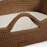 Ickle Bubba Nova moses basket and stand Mocha/Pine, imported from the UK