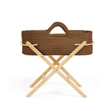 Ickle Bubba Nova moses basket and stand Mocha/Pine, imported from the UK
