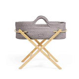 Ickle Bubba Nova Moses basket with stand in Tawny Pine (British brand)