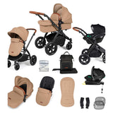 Ickle Bubba Stomp Luxe all-in-one Travel System Black/Desert/Tan/ Pack Size 1