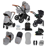 Ickle Bubba Stomp Luxe all-in-one Travel System Black/Pearl Grey/Tan/ Pack Size 1