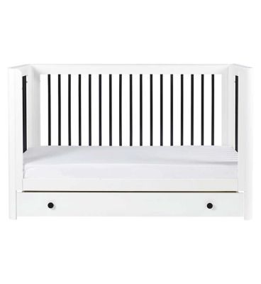 Ickle Bubba Tenby Classic Cot Bed with Under Drawer - Mono