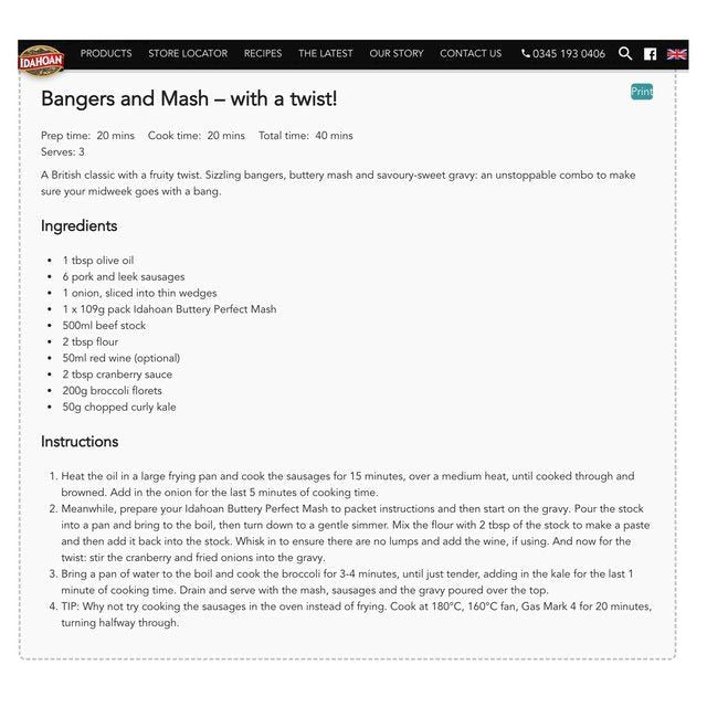 Idahoan Buttery Mash    109g