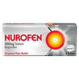 Nurofen Ibuprofène 200 mg, comprimés, boîte de 8, soulagement de la douleur