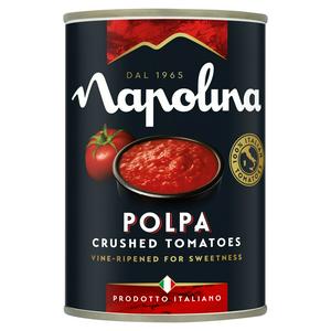 Napolina Polpa crushed tomatoes 400g, imported from the UK