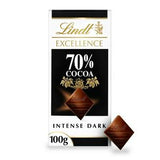 Sainsburys Lindt Excellence Dark 70% Cocoa Chocolate Bar 100g- Buy online at McGrocer