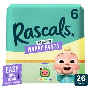 Sainsburys Rascals Cocomelon Nappy Pants Size 6 26 Pack- Buy online at McGrocer