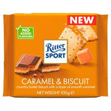 Sainsburys Ritter Sport Caramel Biscuit Chocolate Bar 100g- Buy online at McGrocer