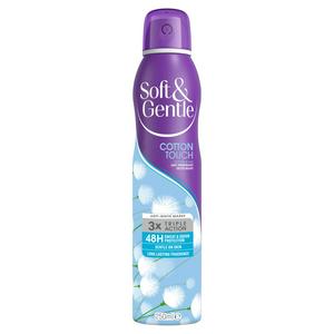 Soft & Gentle Anti Perspirant Deodorant Cotton & Lily 250ml (British brand)