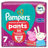 Sainsburys Pampers Premium Protection Nappy Pants Size 7 x 21- Buy online at McGrocer
