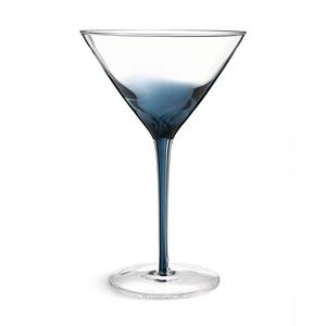 Habitat navy stem martini glass drinking vessel, UK version