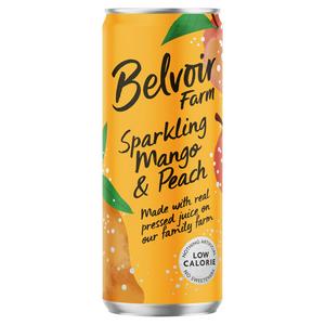 Belvoir Farm Sparkling Mango &fersken Drikke 330ml