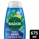 Sainsburys Radox Mineral Therapy Feel Awake 2in1 Body Wash & Shampoo 675ml- Buy online at McGrocer