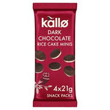 Kallo Mørk Sjokolade Riskake Minis 4 x 21g