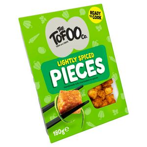Tofoo marinated spiced tofu pieces 180g, imported from the UK