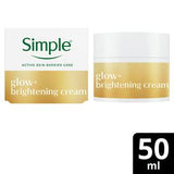 Sainsburys Simple Facial Moisturiser Glow+ Brightening Cream 50ml- Buy online at McGrocer