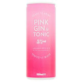 Sainsbury's Pink Gin And Tonic Strawberry Raspberry 250ml