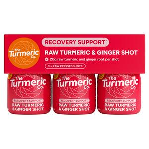 The Turmeric Co. Raw Turmeric & Ginger Shot Health Shots 3 x 60ml