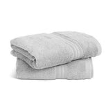 Sainsburys Habitat Egyptian Face Cloth 2 Pack Silver 30x30cm- Buy online at McGrocer