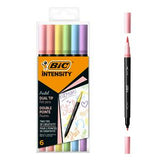 Sainsburys BIC Intensity Dual Tip Pastel Colouring Pens Pack of 6- Buy online at McGrocer