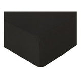 Fitted Bed Sheet in Black Made from 60% Cotton and 40% Polyester