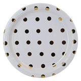 Sainsburys Sainsbury's Home Gold Spot White Paper Plates 23cm Pack of 10- Buy online at McGrocer