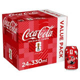 Coca-Cola Original Taste Cola 24 x 330ml - British product
