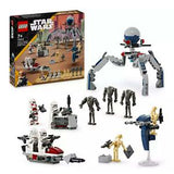 LEGO Star Wars Clone Trooper and Battle Droid Battle Pack Building Set 215 Piece 75372