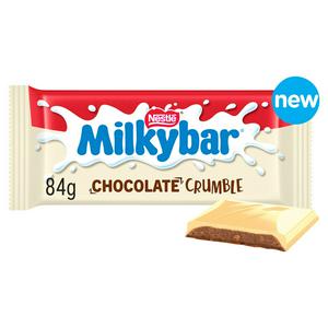 Sainsburys Milkybar Chocolate Crumble Barre Chocolat Blanc 84g - Acheter en ligne chez McGrocer