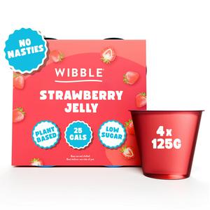 Wibble Strawberry Jelly Pots 4 x 125g