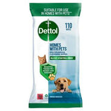 Dettol Homes with Pets Multipurpose Cleaning Wipes Fresh Breeze 110