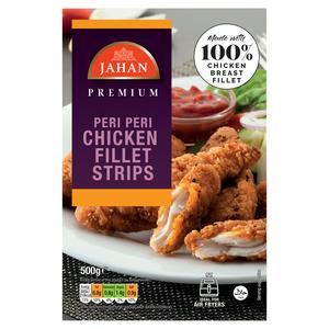 Frites de filet de poulet panées Peri Peri Jahan 500g
