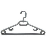 Sainsbury's Silver Plastic Clothes Hangers Pack of 6 (British brand)